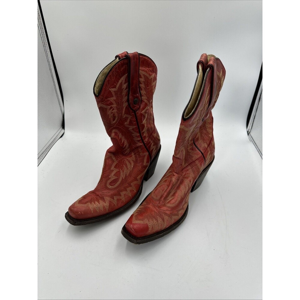 Corral Cowgirl Boots G1900 Womens 7 Embroidered Leather
